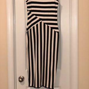 Striped pencil dress